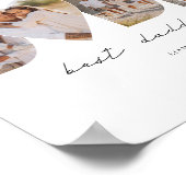 Beste papa ooit moderne fotocollage Vaderdag Poster (Hoek)