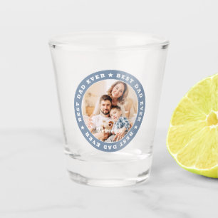 Beste Papa Ooit Moderne Ster Aangepaste Foto Shot Glas