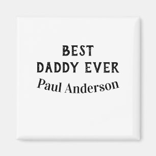 Beste papa ooit naam vet letter vaderdag tekst magneet