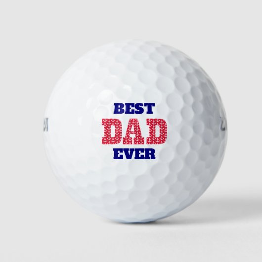 Beste papa ooit nautische Vaderdag Golfballen (Voorkant)