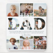 Beste papa ooit | Negen fotocollage Muismat (Voorkant)