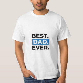 Beste papa ooit ontworpen t-shirt