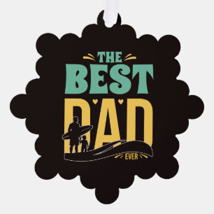 Beste papa ooit ornament kaart