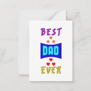 Beste papa ooit papa papa papa dada geschenken Vad Notitiekaartje
