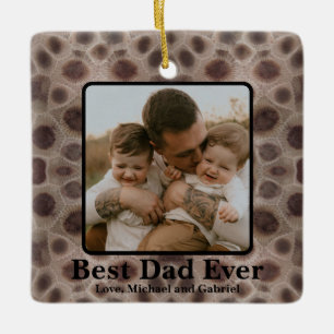 Beste papa ooit Petoskey Stone Michigan Great Lake Keramisch Ornament