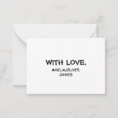 Beste papa ooit platte notitie Kaart Notitiekaartje (Achterkant)