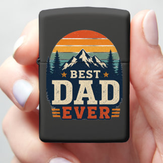 Beste papa ooit Retro berg-aansteker ontwerp