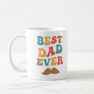 Beste Papa Ooit Retro Groovy Tekst Snavel Koffiemok
