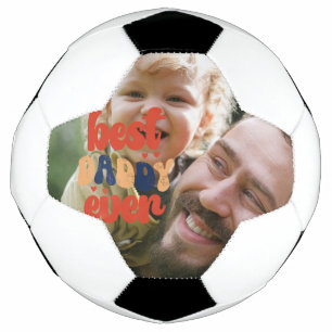 Beste Papa Ooit Retro Persoonlijke Foto Voetbal