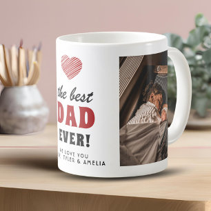 Beste Papa Ooit Rode Hart 2 Foto Koffiemok