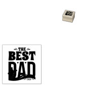 Beste papa ooit rubberstempel (Gestempeld)