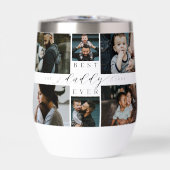 Beste Papa Ooit Script Vaderdag Fotocollage (Voorkant)