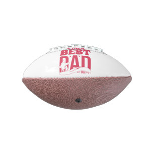 Beste papa ooit – Silhouet van vader en kind die s American Football