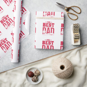 Beste Papa Ooit – Silhouet van Vader en Kind die S Cadeaupapier