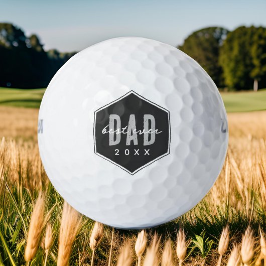 Beste papa ooit sinds 20XX Modern Simple Preppy Golfballen