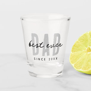 Beste papa ooit sinds 20XX Modern Simple Preppy Shot Glas
