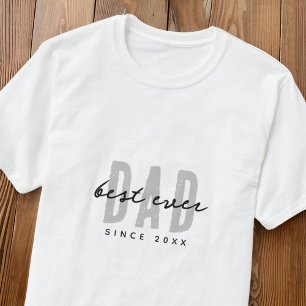 Beste papa ooit sinds 20XX Modern Simple Preppy T-shirt