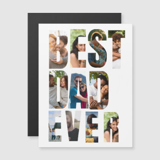 Beste Papa Ooit | Sjabloon voor fotocollage met ti