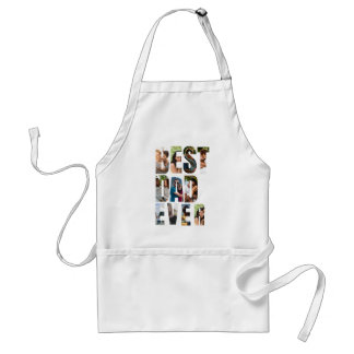 Beste papa ooit | Sjabloon voor fotocollage Standaard Schort