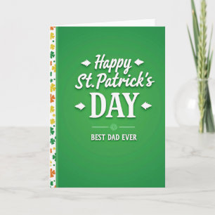 Beste Papa Ooit St. Patrick Kaart