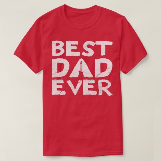 Beste Papa Ooit Strat Gitaar T-shirt (Design voorkant)