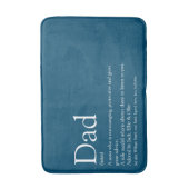 Beste papa ooit ter wereld Vader Oom Definitie Bla Badmat (Voorkant Verticaal)