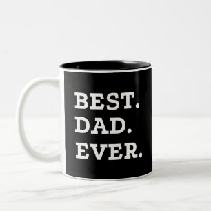 Beste papa ooit tweekleurige koffiemok