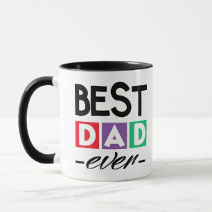 Beste papa ooit typografie koffie Mok