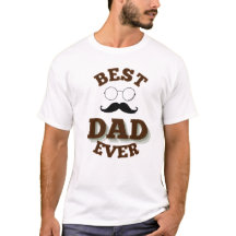 Beste papa ooit typografie met bril en snor
