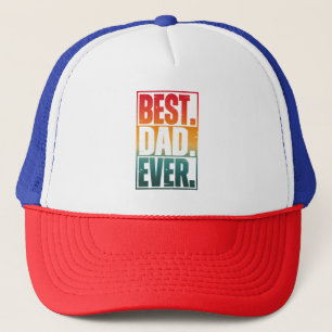 BESTE PAPA Ooit TYPOGRAFIE Trucker Pet