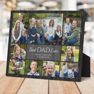 Beste papa ooit vader kinderen foto collage fotoplaat