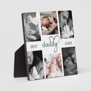 Beste papa ooit   Vaderdag 6 Foto-collage Fotoplaat