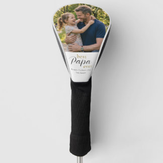 Beste Papa Ooit Vaderdag Cadeau Foto Golfheadcover
