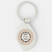 Beste papa ooit Vaderdag cadeau idee 2025 Sleutelhanger (Voorkant)