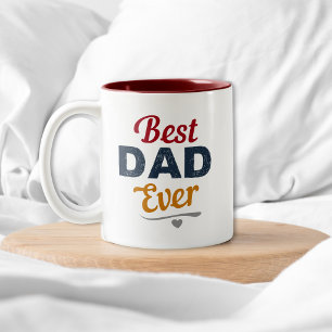 Beste papa ooit   Vaderdag cadeau voor papa Tweekleurige Koffiemok