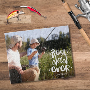 Beste Papa Ooit Vaderdag Cadeau Zoon Eigen Foto Legpuzzel