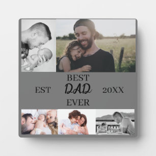 Beste papa ooit Vaderdag Custom 6 fotoplaat