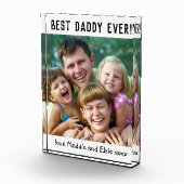 Beste papa ooit Vaderdag fotoblok (Rechts)