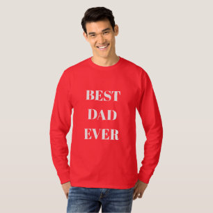 Beste papa ooit Vaderdag verjaardagscadeau rood 20 T-shirt