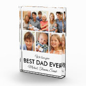Beste papa ooit Vaders Dag Afbeelding Collage Fotoblokken (Rechts)