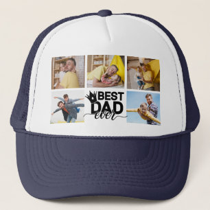 Beste papa ooit vaders dag foto collage aandenken trucker pet