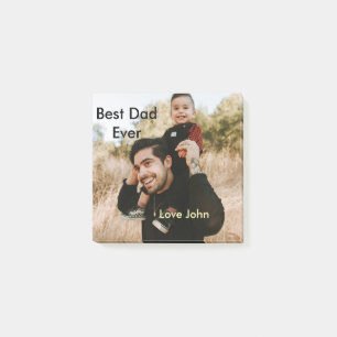 Beste papa ooit vaders papa cadeau foto naam eenvo post-it® notes