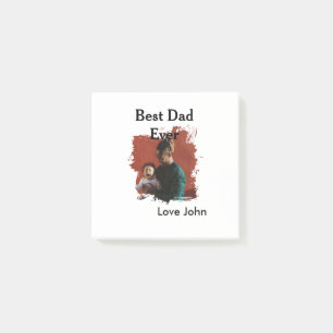 Beste papa ooit vaders papa cadeau foto naam eenvo post-it® notes