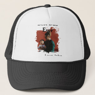 Beste papa ooit vaders papa cadeau foto naam eenvo trucker pet