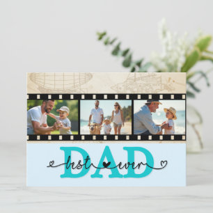 Beste Papa Ooit Vintage Fotocamera Film Kaart