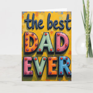 Beste Papa Ooit Vintage Stijl Kaart