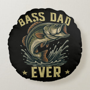 Beste papa ooit vissen Vaderdag Visser Rond Kussen