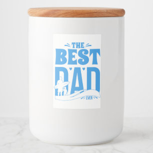 Beste papa ooit voedselcontainer etiket