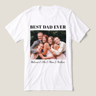 Beste papa ooit volledig aanpasbare familieknuffel Tri-Blend shirt