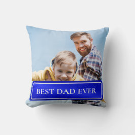 Beste papa ooit volledige foto gepersonaliseerd tw kussen